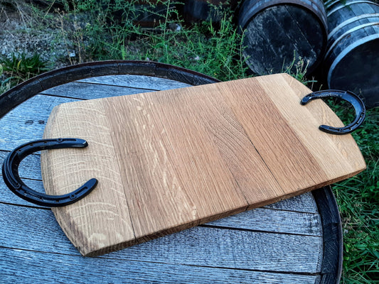 Bourbon barrel charcuterie board