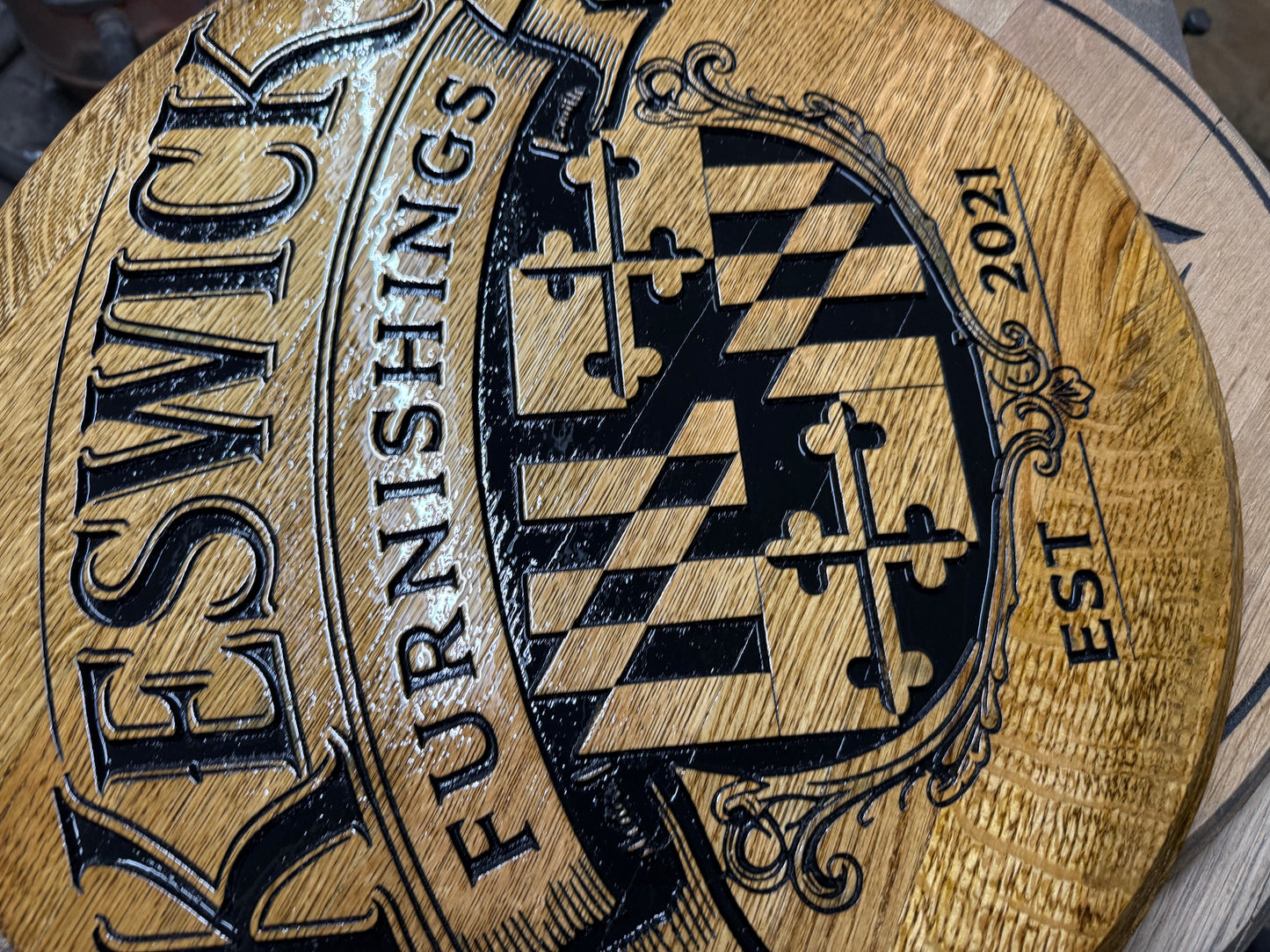 Custom Bourbon Barrel Lids