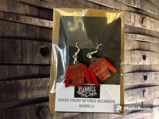 Red Jockey Silks Earrings