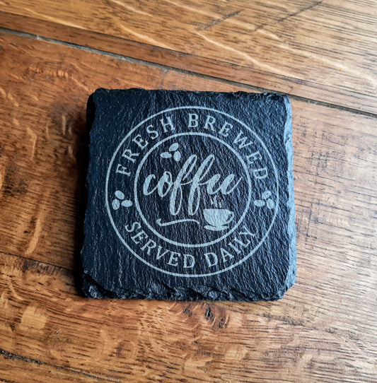 Fresh Brewed Coffee coaster (set of 4)