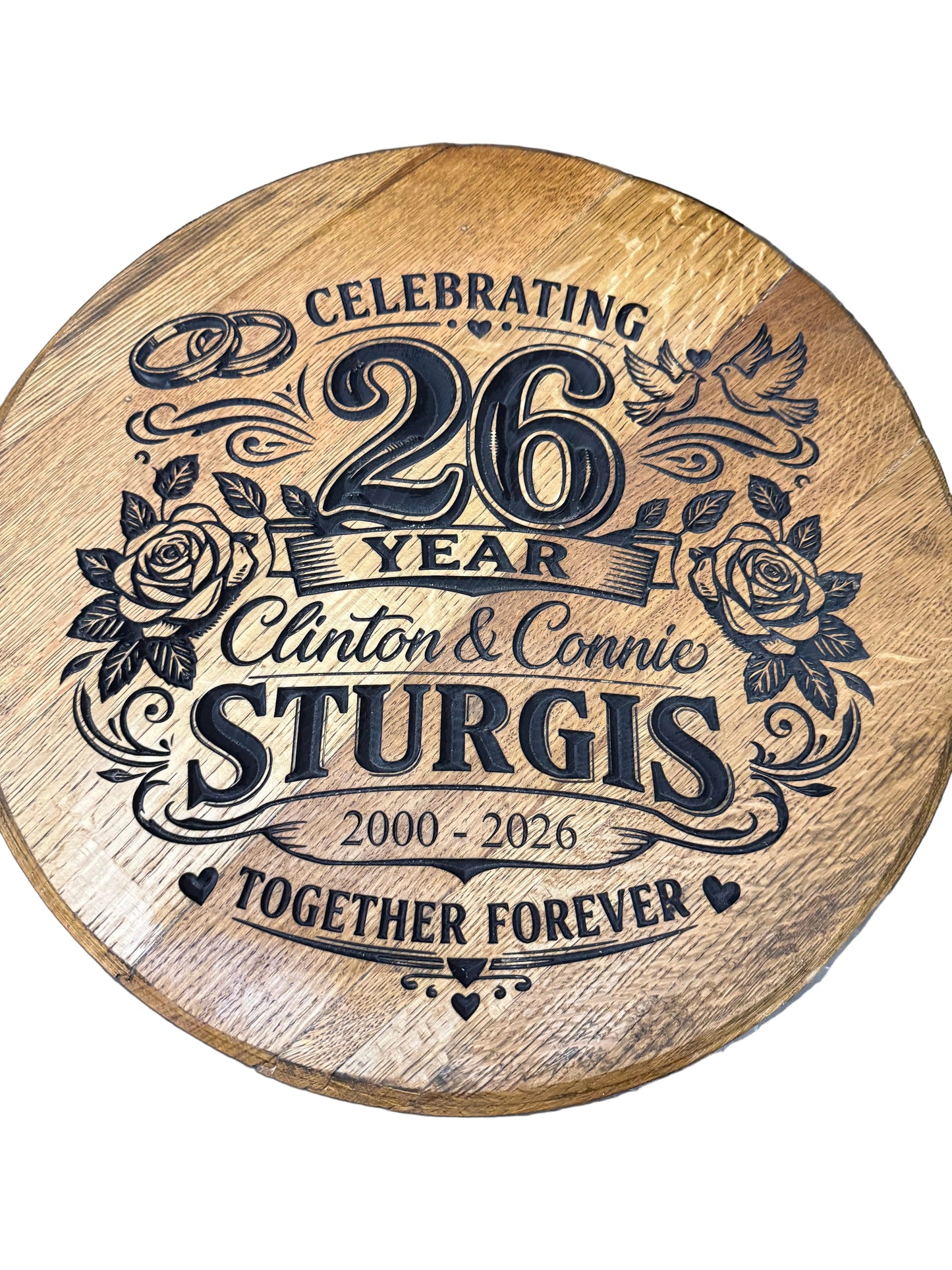 Custom Bourbon Barrel Lids