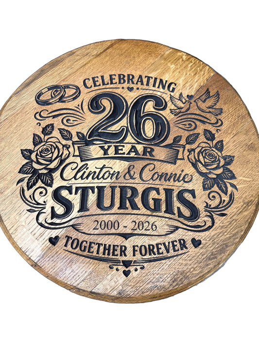 Custom Bourbon Barrel Lids