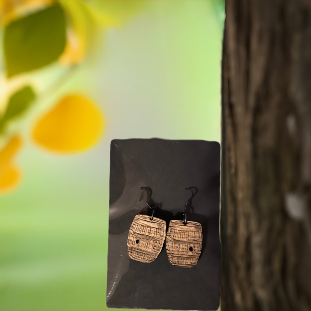 Bourbon Barrel Earrings